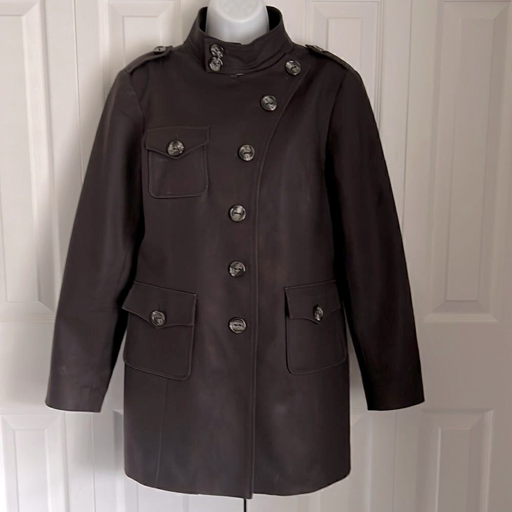 DALIA || BROWN‎ UTILITY STYLE FULLY LINED JACKET SIZE 10